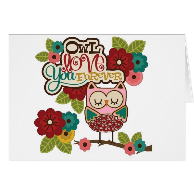 D'amour hibou pour toujours (Devant horizontal)