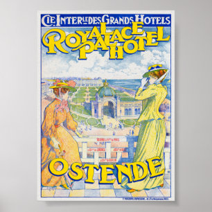 Dampfschiffahrt Zürichsee Poster vintage 1900