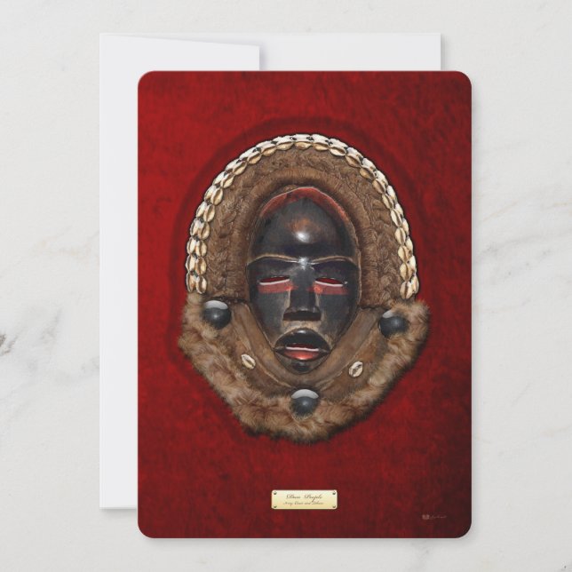 Dan Peoples Dean Gle Mask [Côte d'Ivoire] sur Red  (Devant)