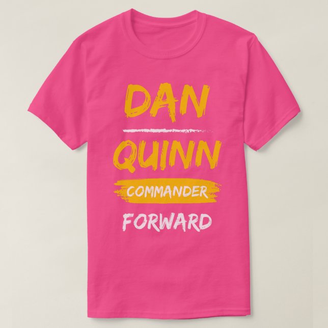 DAN QUINN COMMANDANT VERS WASHINGTON TShirt (Design devant)