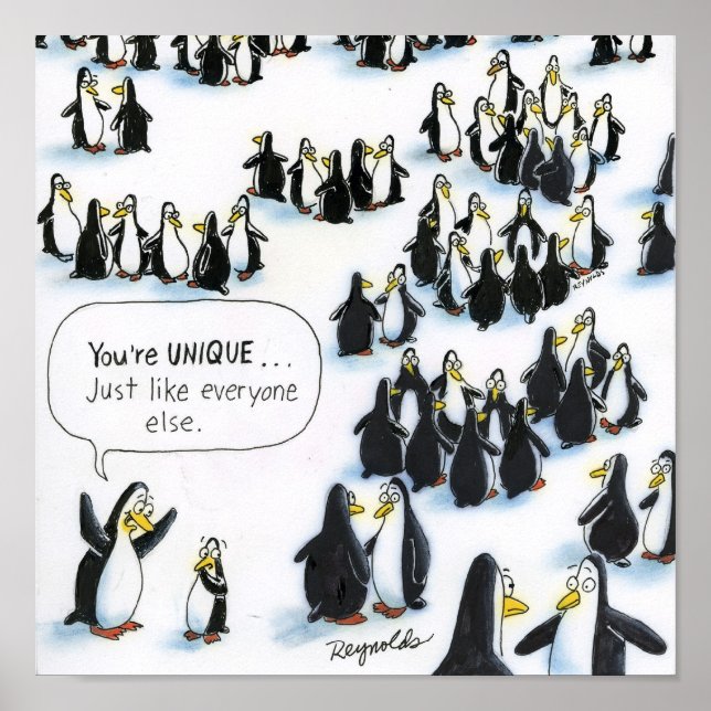 Dan Reynolds | Poster | Unique Penquin | (Devant)