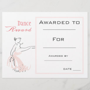 Dance award fille ballet danseuse rose