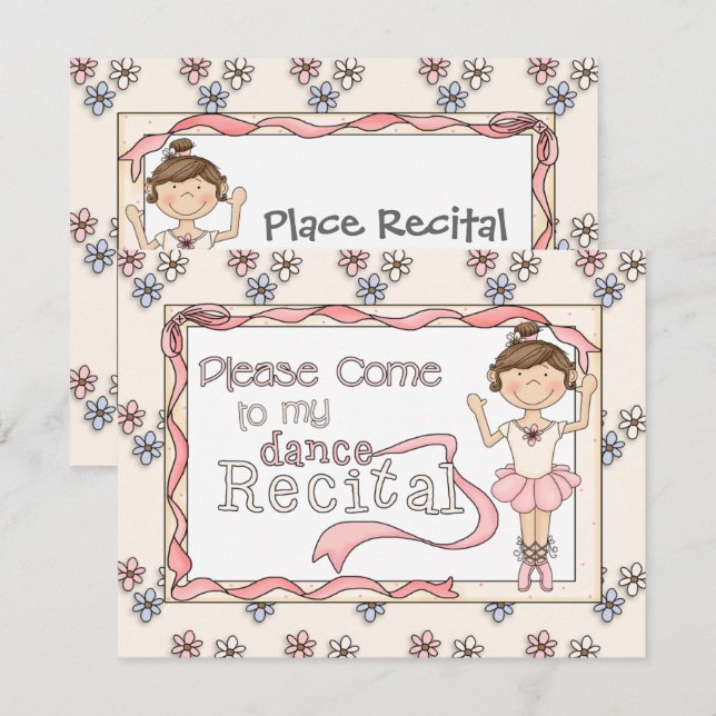 Dance Considérant Invitation (Devant / Derrière)