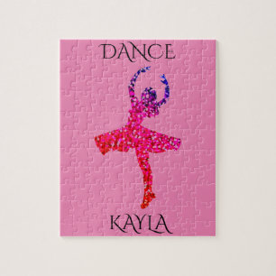 DANCE girls puzzle avec nom personnalisé.