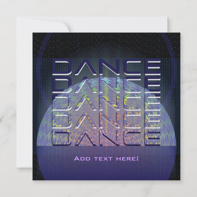 Dance Party Invitation (Devant)