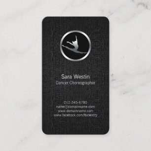 Dancer Chorégraphe Chrome Dancer Carte de visite