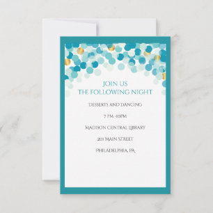 DANCER DOTS Invitation Bat mitzvah