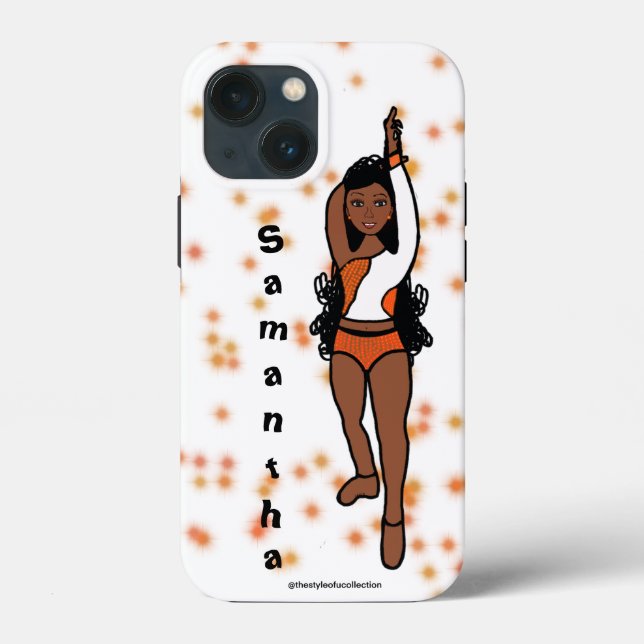 Dancer personnalisé iPhone coque ipad Orange Spark (Verso)