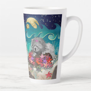 DANCIEN' AVEC LE STARZ Blue Chow Latte Mug