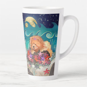 DANCIEN' AVEC LE STARZ Red Chow Latte Mug
