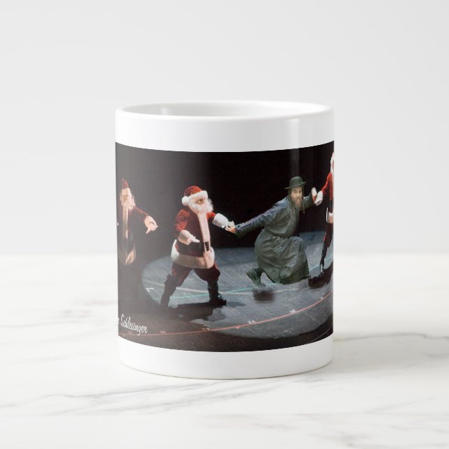 Dancin' Chassid & Santas Giant Coffee Mug (Devant)