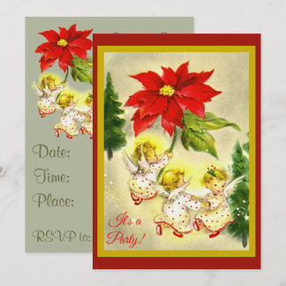 Dancing Angels Noël Fête Invitation