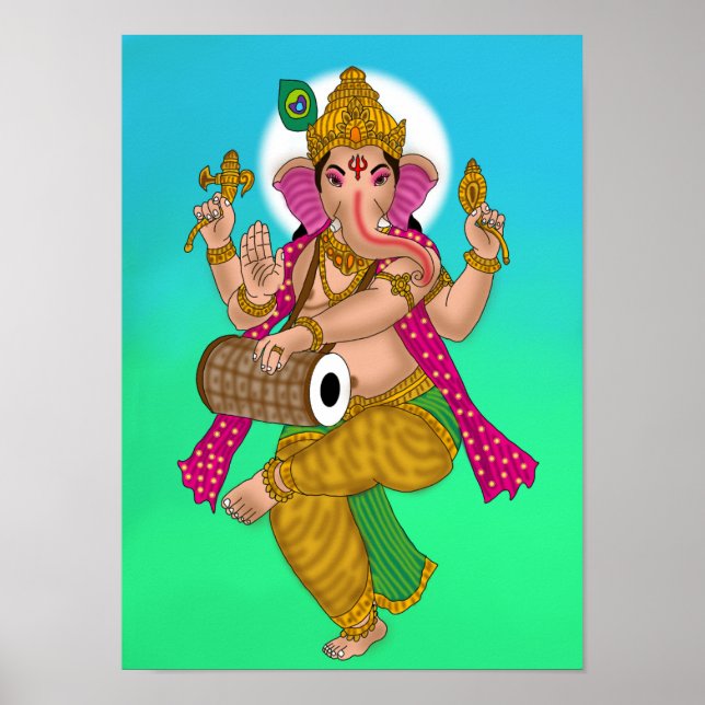 Dancing Ganesha Poster (Devant)