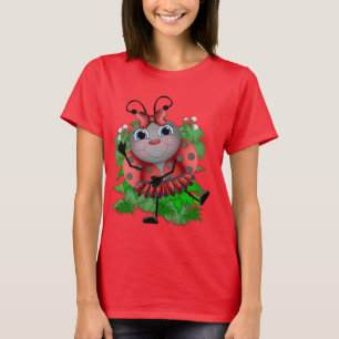 Dancing Ladybug dessin animé femme t-shirt