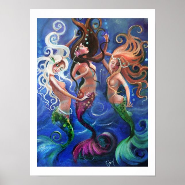 Dancing Mermaids Poster (Devant)