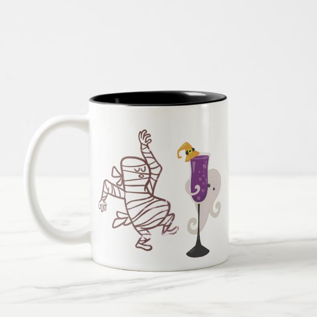 Dancing Mummy Mug - Halloween Witch Casquette & Go (Gauche)