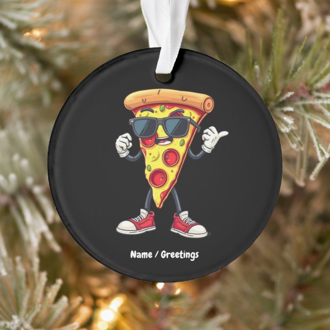 Dancing Pizza Slice Un Design Jouant Et Délicieux (Arbre)