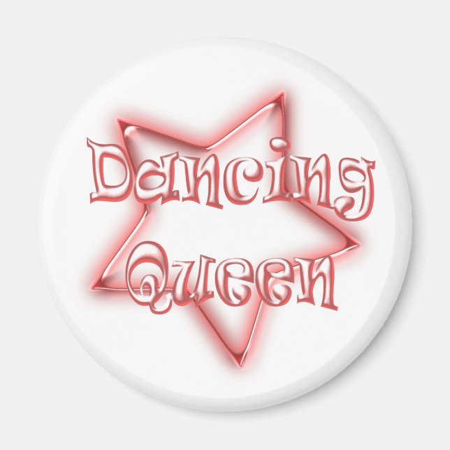 Dancing Queen Girls Rose Frigo Magnet (Devant)