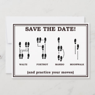 Dancing Save the Date Mariage Faire-part