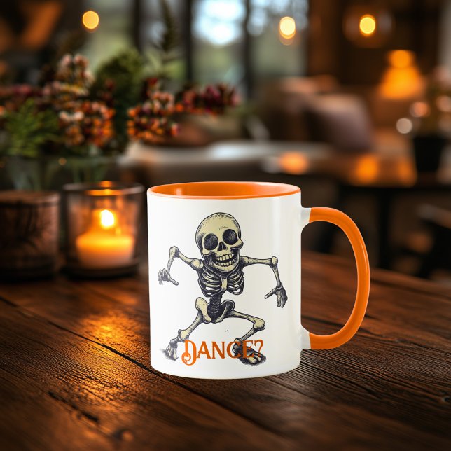 Dancing Skeleton Mug - Fun Éffrayant Halloween Vib (Créateur téléchargé)