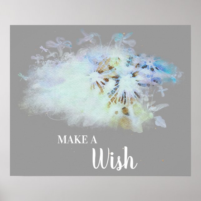 *~* DANDELION Abstrait Faire une affiche florale d (Devant)