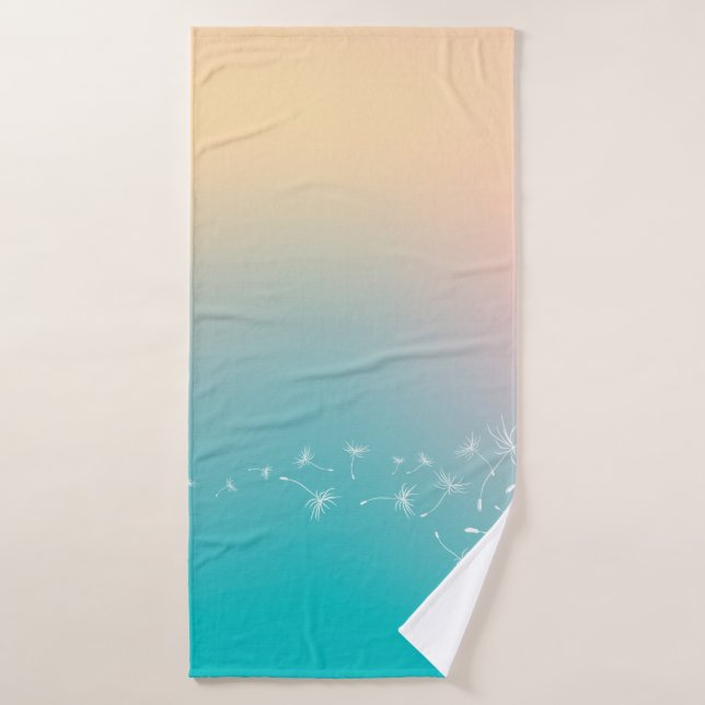 Dandelion background dandelion (Serviette de bain)