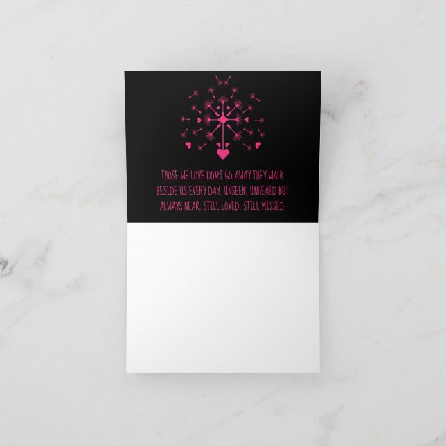 Dandelion Dans Le Vent Dans La Carte Mémoire Amour (Intérieur)