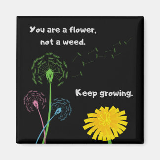Dandelion Fleur Pas Weight Fridge Magnet