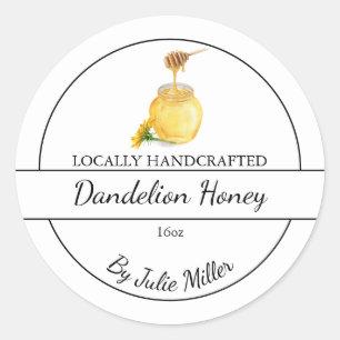 Dandelion maison simple infusé Étiquette de miel