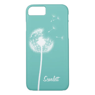 Dandelion Monogram Turquoise iPhone 7 Coque