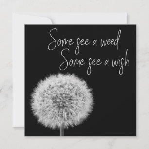 Dandelion noir blanc closeup photo inspiré