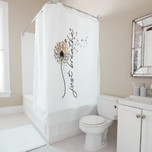 Dandelion Souhaite Douche rideau Papillons couché