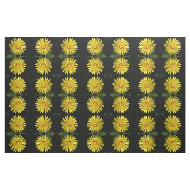 Dandelion tissu à motifs floraux (Fat Quarter)