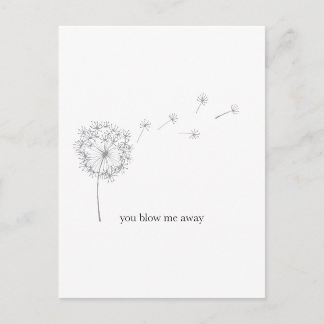 Dandelion Valentines carte illustrée jour (Devant)