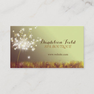Dandelions élégant Carte de rendez-vous d'affaires