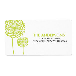 Dandelions Étiquettes de adresse
