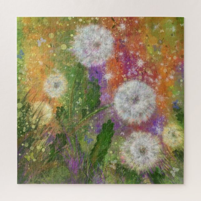 Dandelions Field Jigsaw Puzzle - Peinture (Vertical)