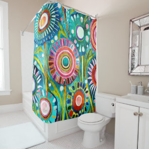 Dandelions funky rideau de douche