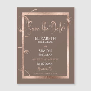 Dandelions or rose et chocolat Enregistrer la date