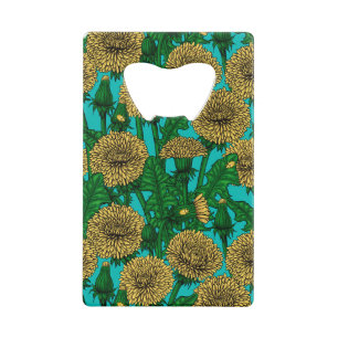 Dandelions sur turquoise