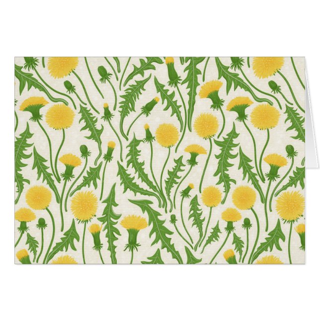 Dandelions, vert, jaune et blanc (Devant horizontal)