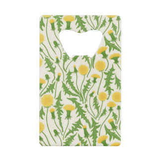 Dandelions, vert, jaune et blanc