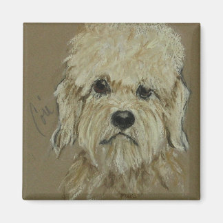 Dandie Dinmont Terrier Dog Art Magnet