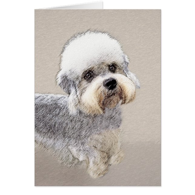 Dandie Dinmont Terrier Peinture Chien Art original (Devant)