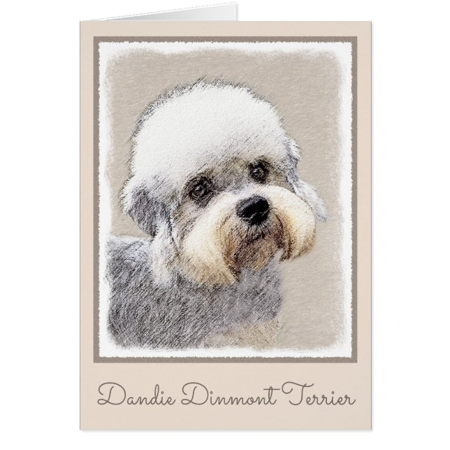 Dandie Dinmont Terrier Peinture Chien Art original (Devant)
