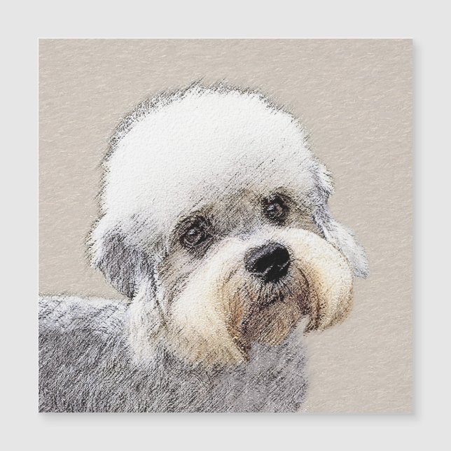 Dandie Dinmont Terrier Peinture Chien Art original (Devant)