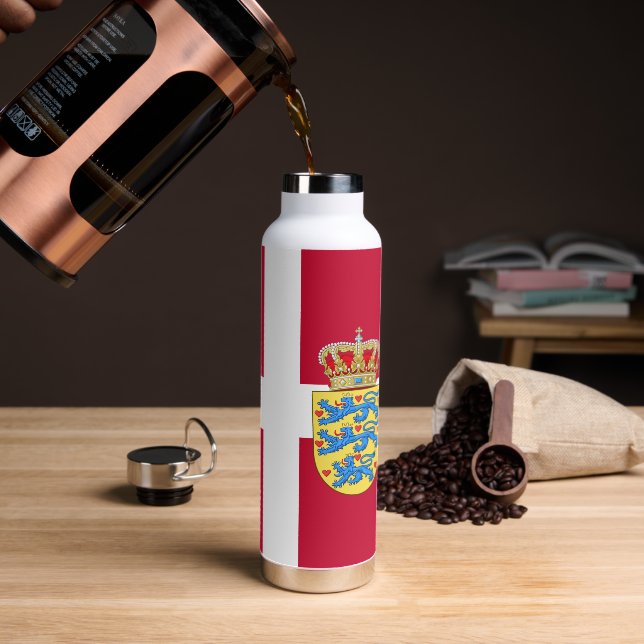 Danemark Bouteille isolée, Drapeau danois (Gym)