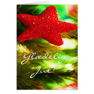Danemark Noël Glæ délire Jul, Godt Nytår Red Star