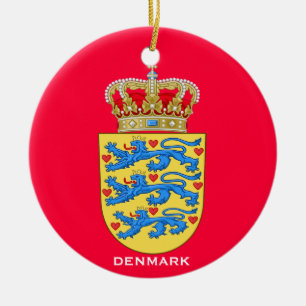 DANEMARK*- Ornement rond en céramique