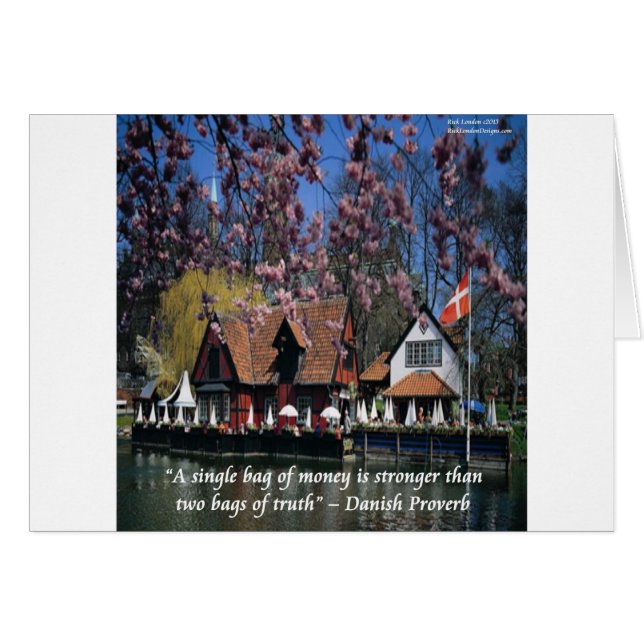 Danemark Photo & Célèbre Proverbe (Devant horizontal)